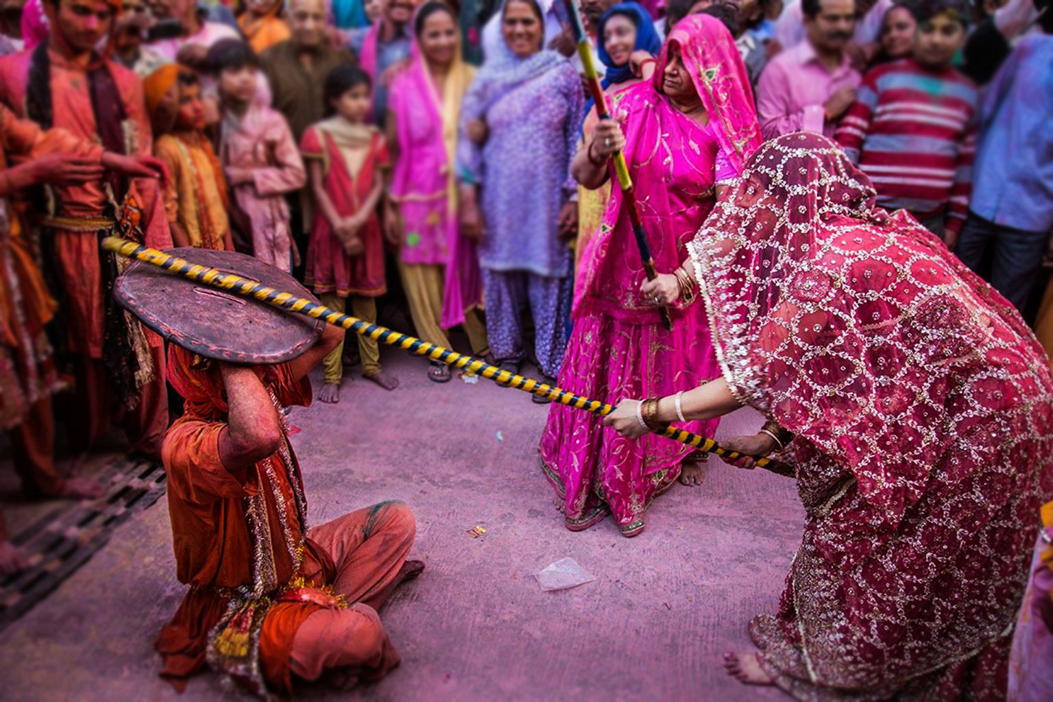 Lathmar Holi at Barsana