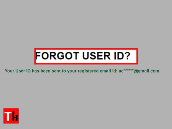 forgot user id