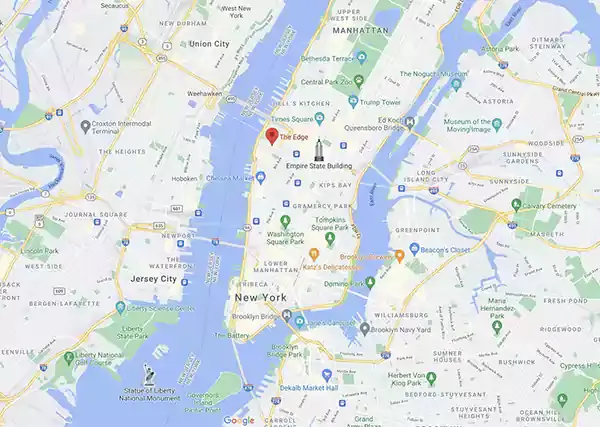 The Edge NYC Map Image