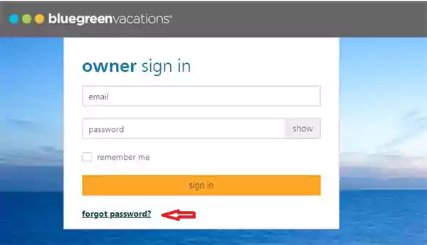 Navigation towards Forget Password option