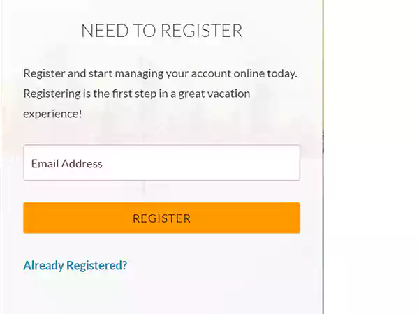 Need to Register Page