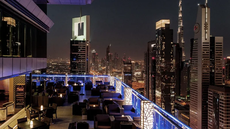 roof top lounge in dubai