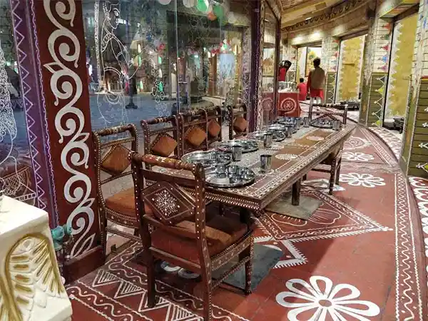 Lunch and dinner at Chokhi Dhani haveli