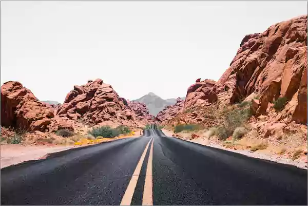 Scenic drive at Valley of Fire