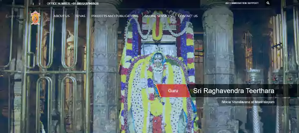 mantralayam temple website