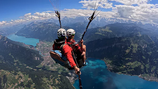 Paragliding in Interlaken, Switzerland