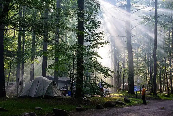 Family Campground in the Smoky Mountains
