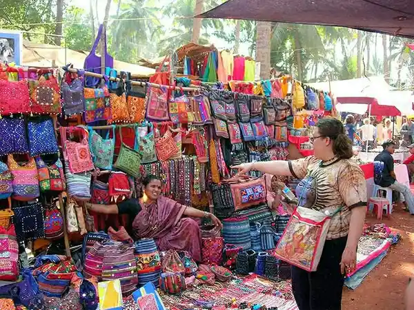 Woman selling bags in Karol Bagh