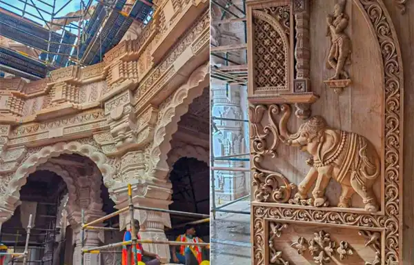 carvings in Ram Mandir