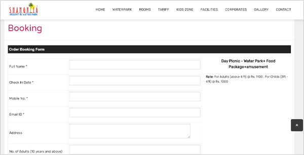 official booking link of Shangri La Water Park