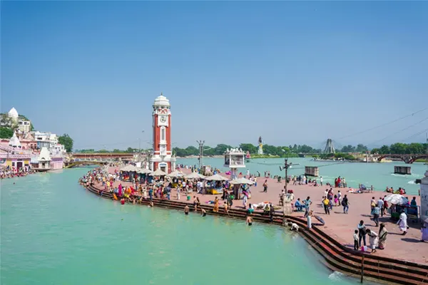 Ganga river bank in Haridwar