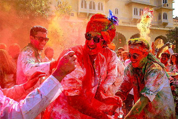 Holi celebration in Jaipur