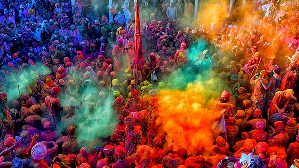 Holi in Mathura