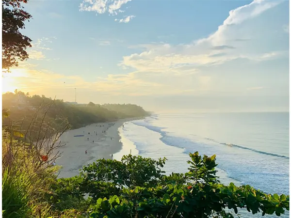 Varkala beach in Kerela