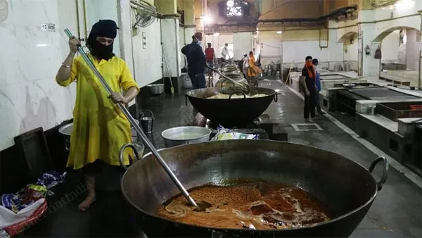 Cooking of Langar