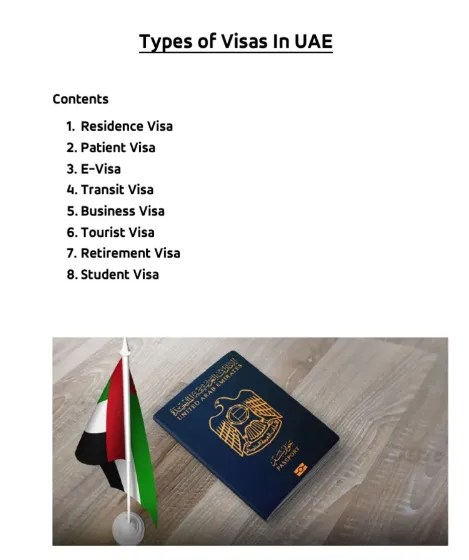 Types of Visas in UAE
