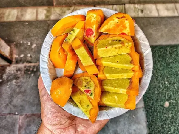 Mango Kulfi at Kuremal Kulfi Chawri Bazar​