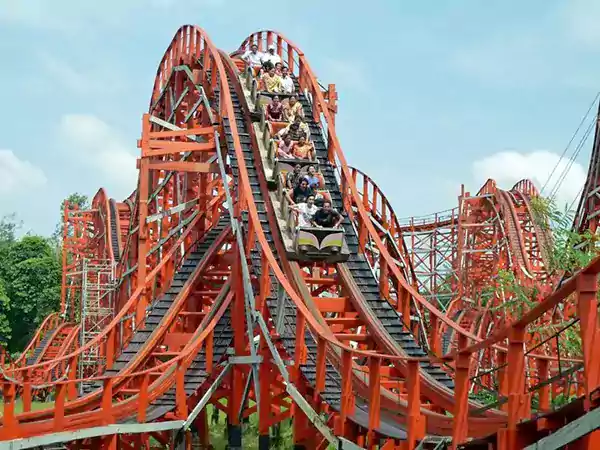 Rollercoaster at Nicco Park Kolkata
