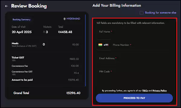 Wonderla online ticket booking5