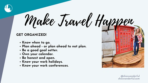 Travel organizing tips