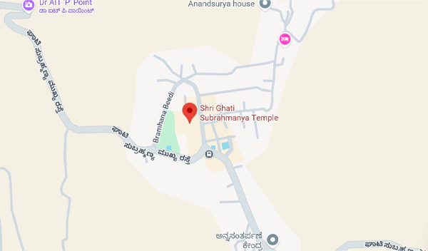 Shri Ghati Subramanya Temple Location