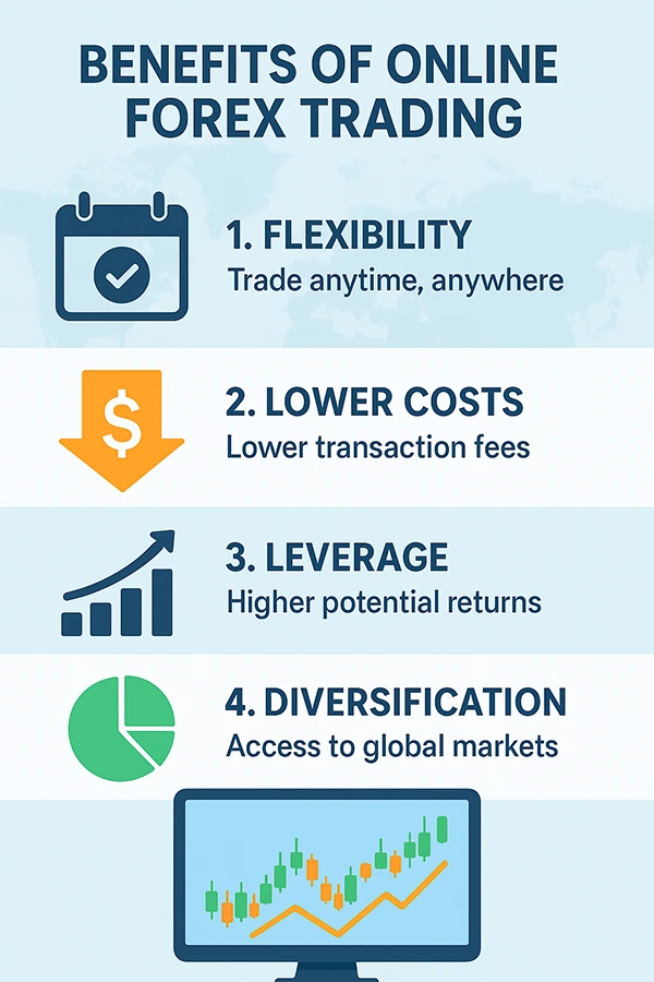 Benefits of Online Forex Trading 