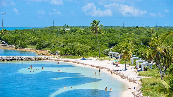 One of the beaches in the Florida Keys 