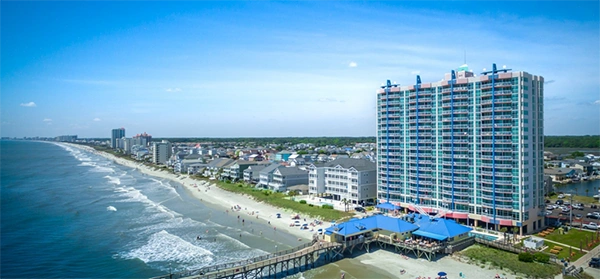 oceanfront view from the north Myrtle Beach resort