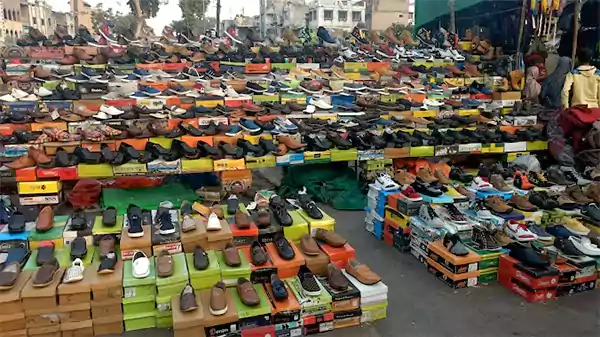 Footwear at Lal Darwaja Market
