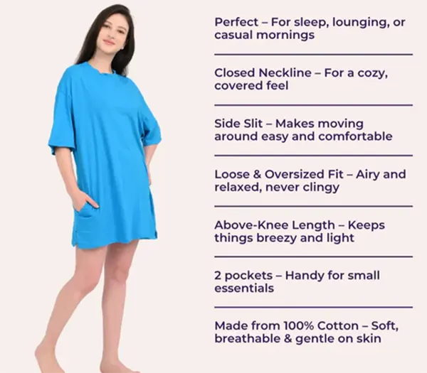 Oversized sleep shirt 