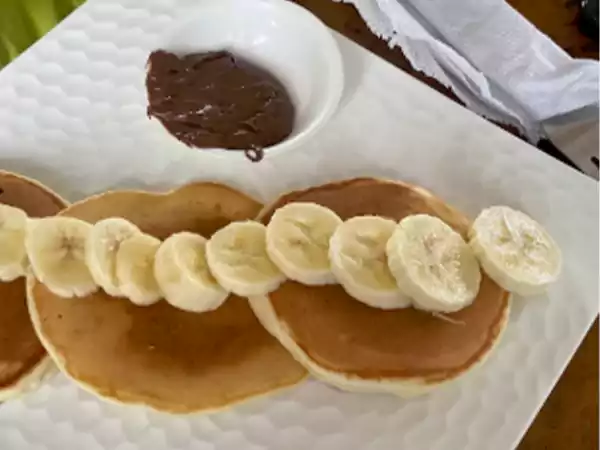 Pancake with Banana and Nutella