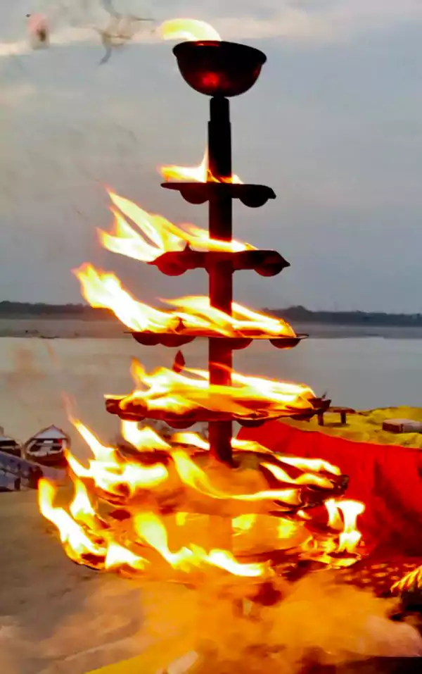 Perform Pooja at the Ghat