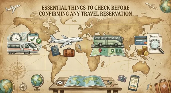 Essential things to check before confirming any travel reservation