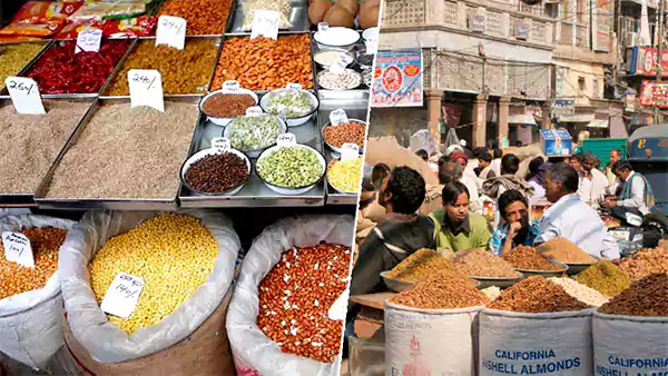 Khari Baoli Market in Delhi