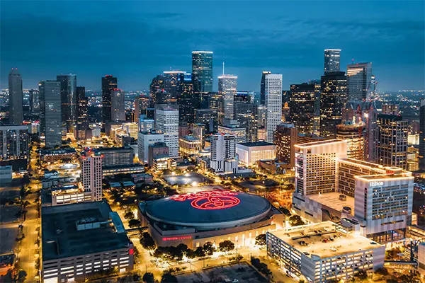 Nighttime in Houston