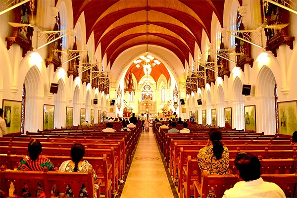 Prayer at Santhome Church, Chennai