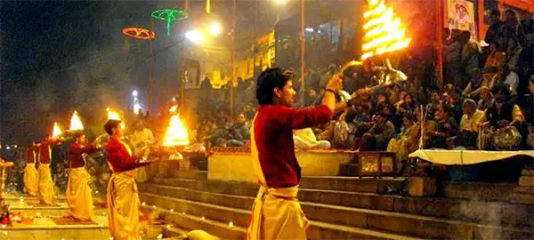 Ganga aarti at Dashashwamedh Ghat
