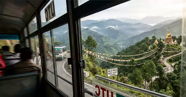 Travelling to Dalai Hills by Bus