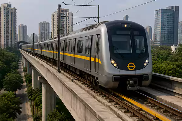 Yellow line metro