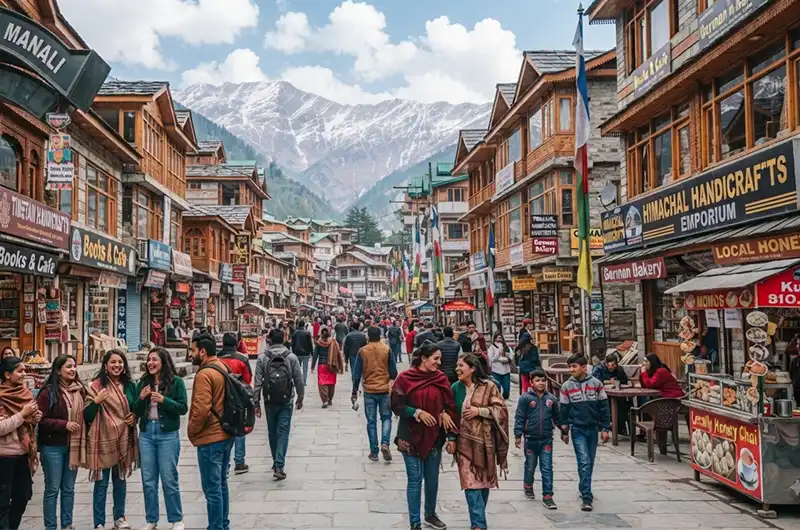 Mall Road Manali