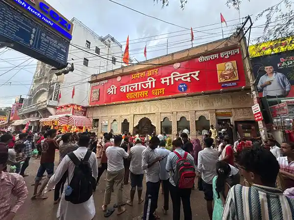 Outside Salasar Balaji Temple