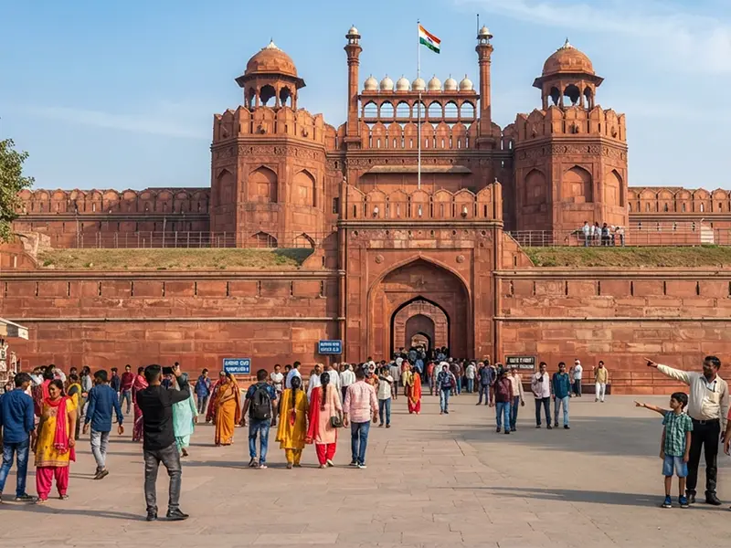Admire the Grand Mughal Architecture