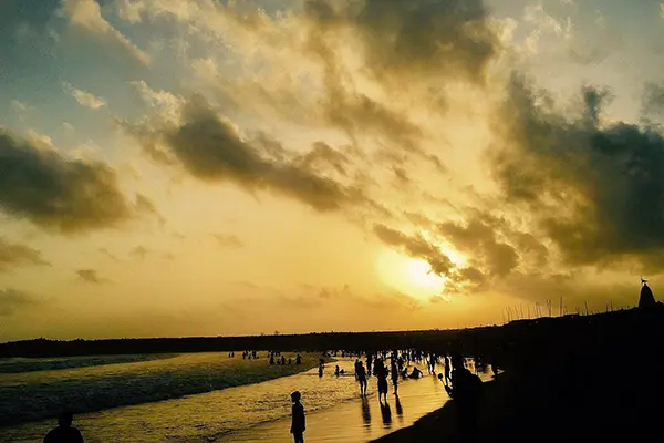 Somnath Beach and the Evening Light and Sound Show